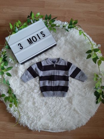 Gilet épais à rayures