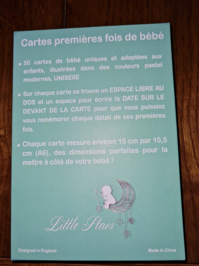Cartes premières fois de bebe - photo numéro 2