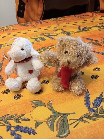 Lot de 2 peluches