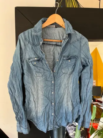 Chemise en denim souple Kiabi