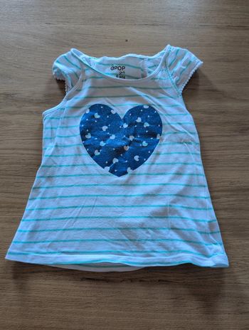 Tee shirt sans manche 6 ans