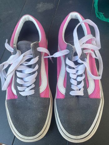 vans rose et gris