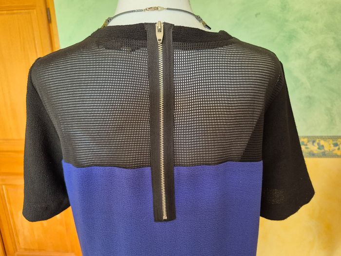 Robe bleue et noire H&M 38. - photo numéro 3