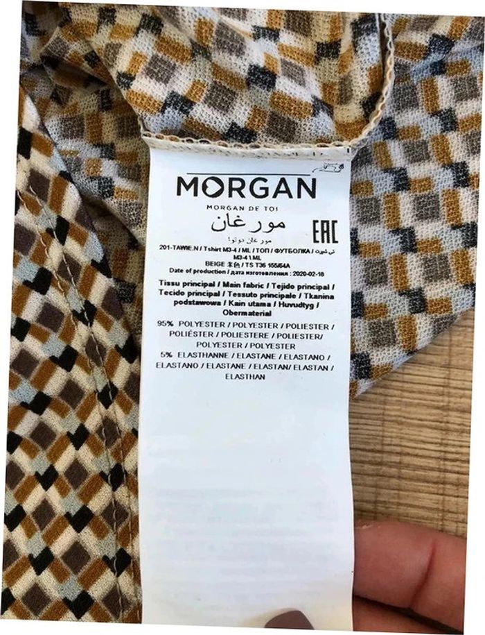 Blouse imprimée neuve à manches courtes Morgan taille S (valeur 35€) - photo numéro 15