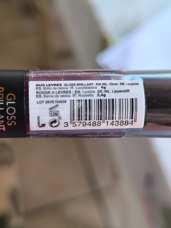 Duo lèvres rouge à lèvres + gloss brillant prune 09 Modelite - photo numéro 4