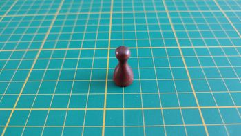 Pion marron Monsieur prunelle pièce détachée jeu de société Super Cluedo Parker #B43