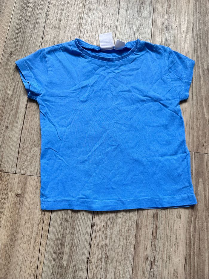 T shirt Zara bleu cyan 2/3 ans fille