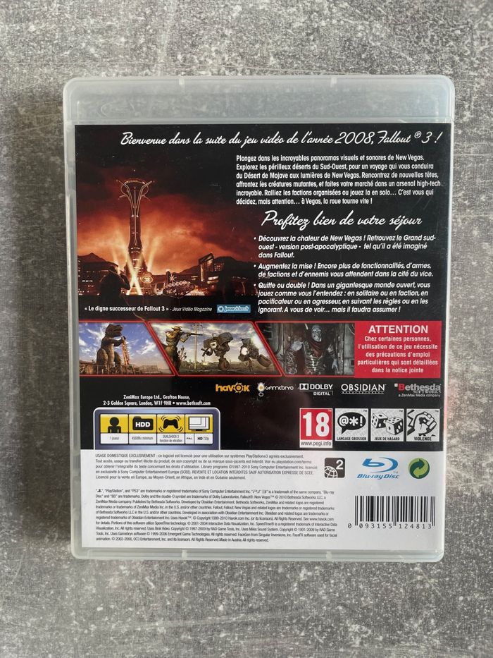 Jeu pour Sony PS3, Fallout new vegas en français. - photo numéro 3