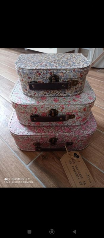 Lot 3 valisettes liberty Sass et Belle