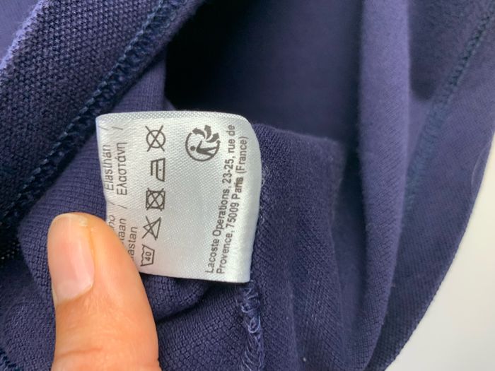 Polo Lacoste bleu marine - photo numéro 3