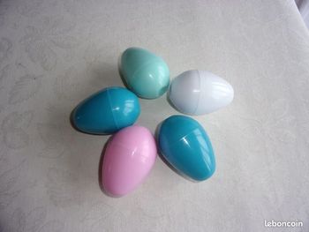 Lot de 5 Coffrets forme " Oeuf"
