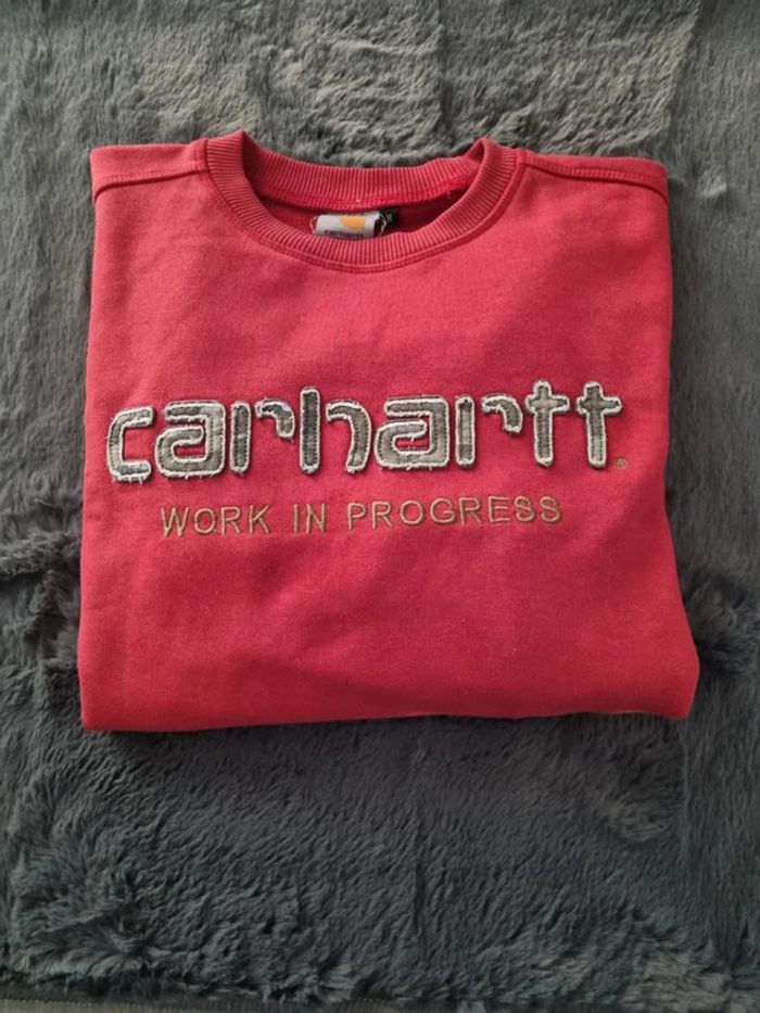 Sweat Carhartt rouge – Taille M Hommes
