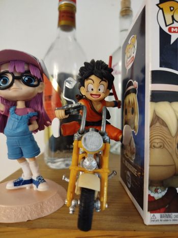 Figurine dragon ball Z Sangoku en moto
