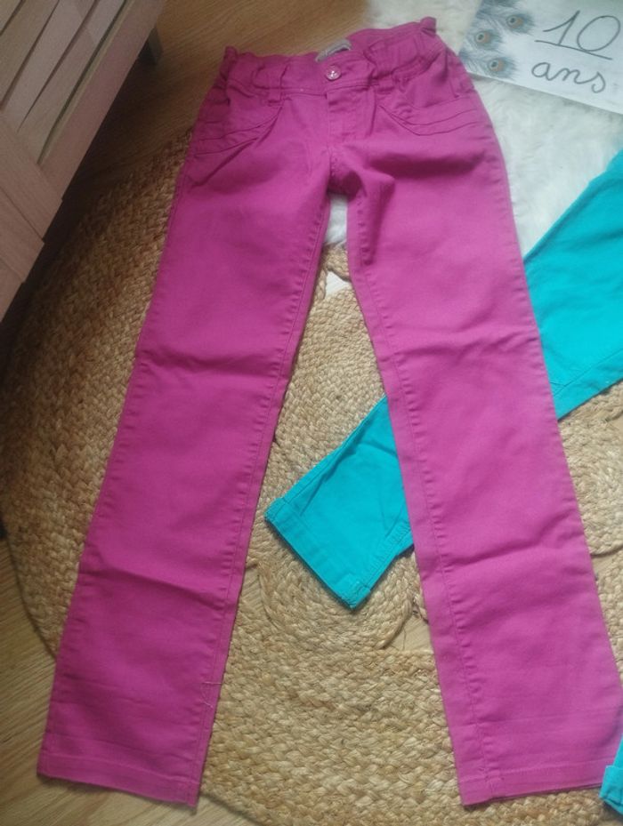 Lot jeans colorés 10ans - photo numéro 5