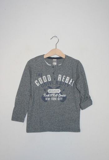 Tee shirt gris Tape à l'oeil 6 ans