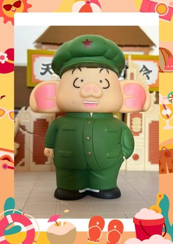 Soft vinyl rare oolong en tenue de Mao