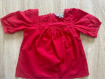 Top filles rouge