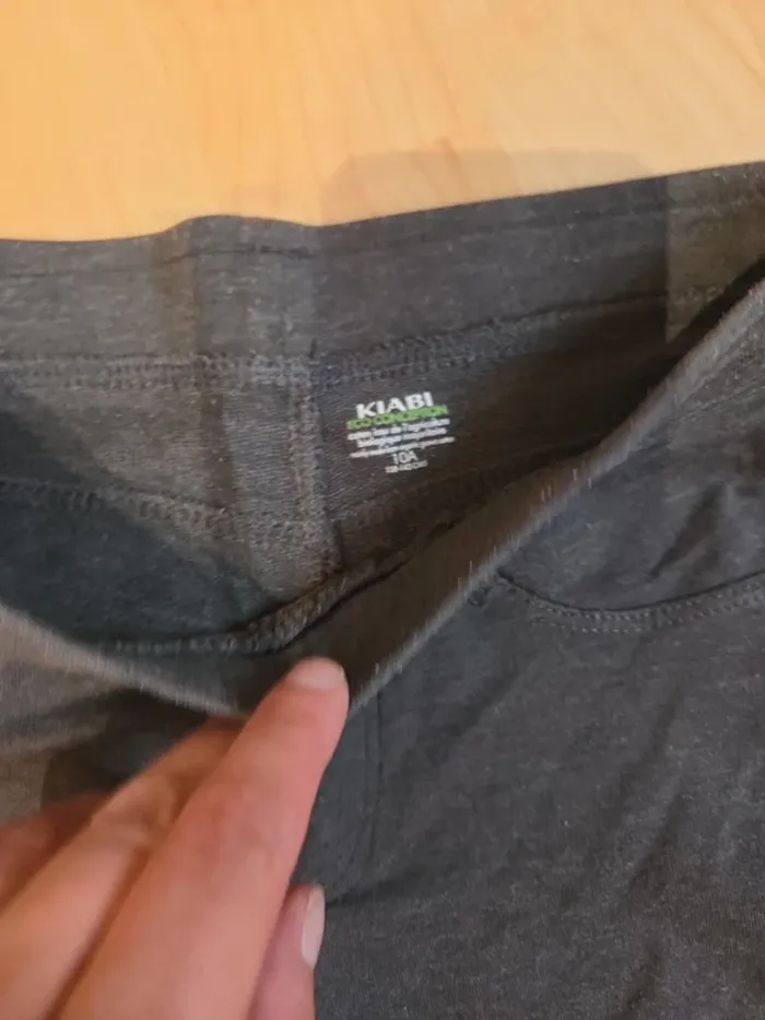 Legging kiabi taille 10ans fille gris - photo numéro 2