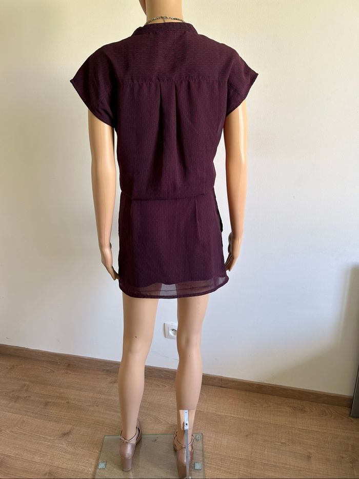 Robe bordeaux à manches courtes Bonobp taille S TBE - photo numéro 6