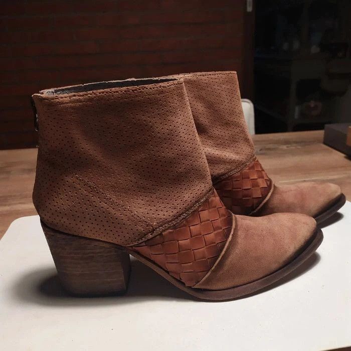 Bottines cuir pleine fleur
