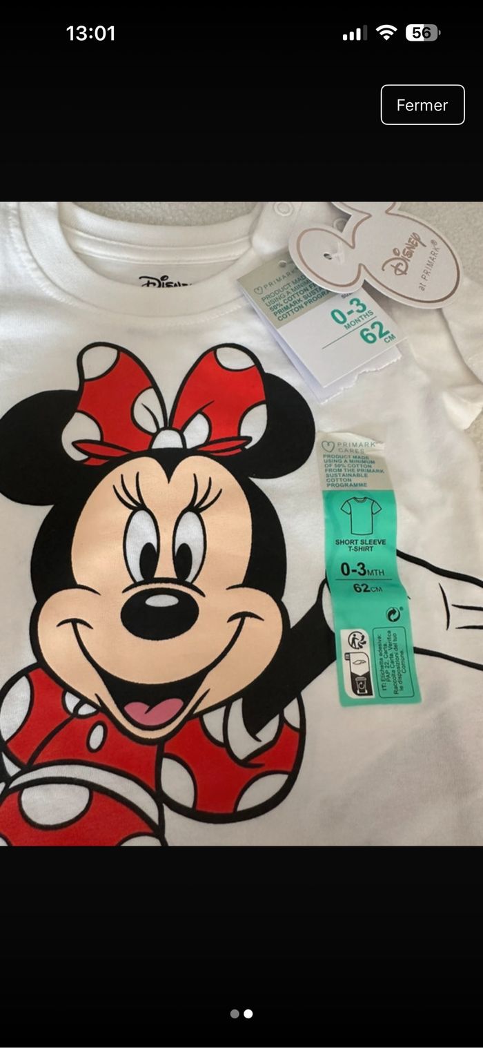 T-shirt manche courte 0/3 mois - photo numéro 2