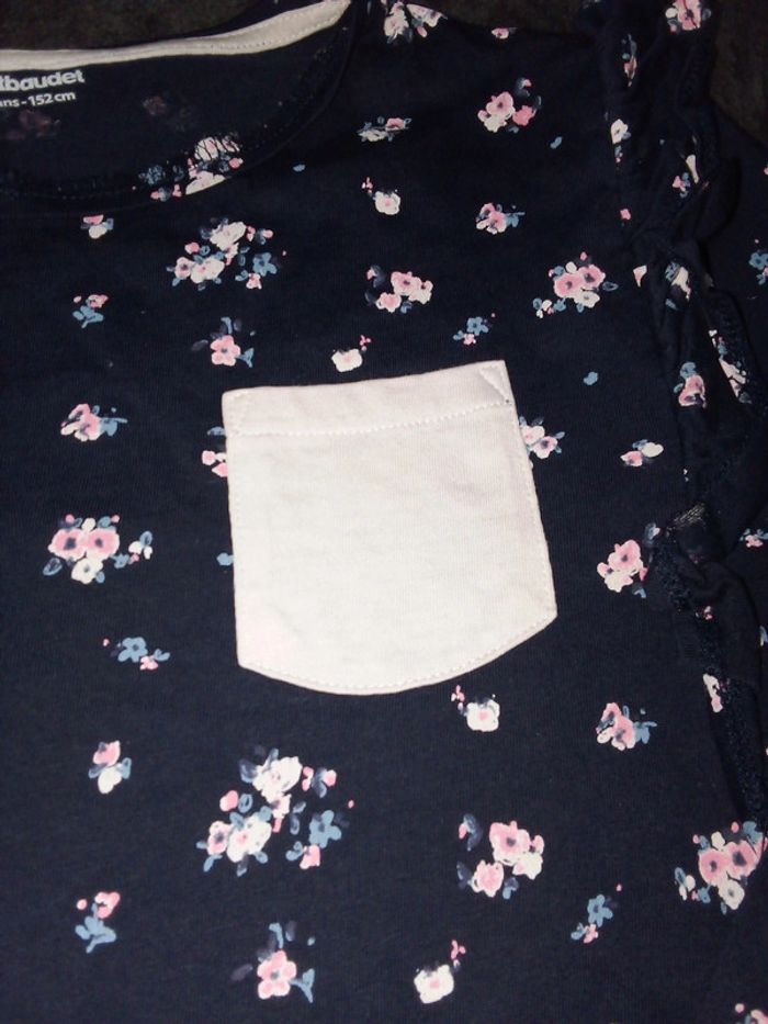 T-shirt Vertbaudet fleurs - photo numéro 3