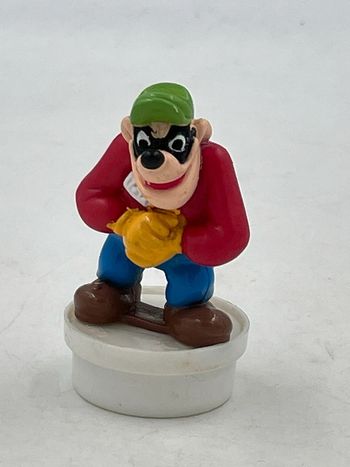 Figurine bouchon vintage Disney Mickey Rapetou 6,5 cm