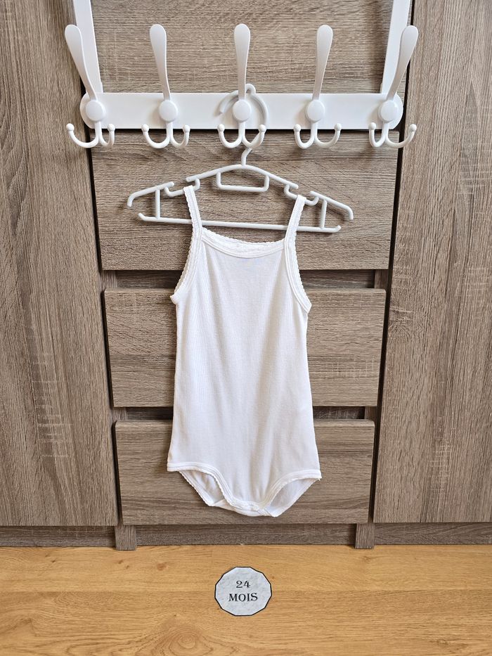 Vêtement Bébé Fille - Lot de bodies bretelles - Petit Bateau - 24 mois 86 cm - photo numéro 2