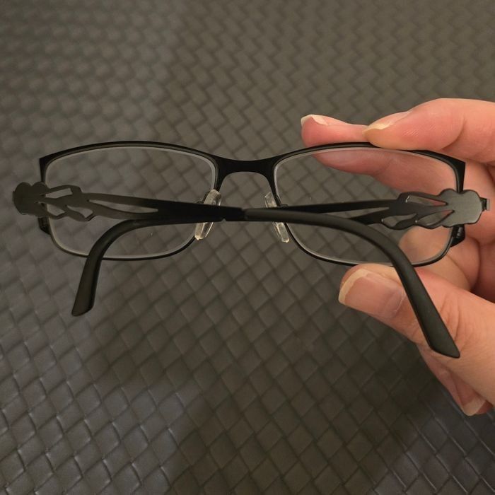 Monture de Lunettes de Vue IK Occhiali – Noire Design – Branches Découpées – Très Bon État - photo numéro 2