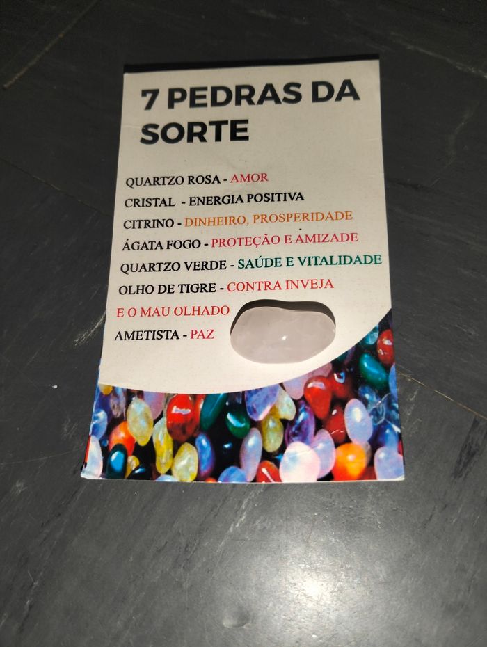 Lot de 7 pierres naturelles avec leur carte explicative - photo numéro 8