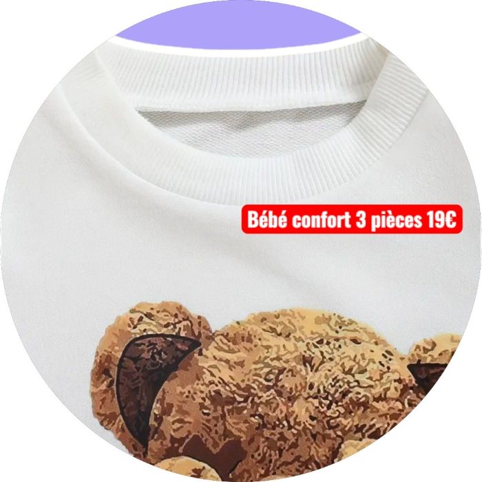 Tenue bébé 3 pièces âge 6-9 M - photo numéro 2