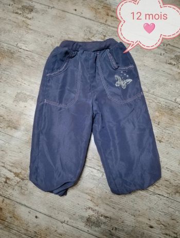 Joli pantalon sarouel en toile fille 12 mois