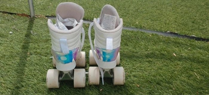 Patin à roulettes roller oxelo decathlon blanc pointure 29 - photo numéro 3