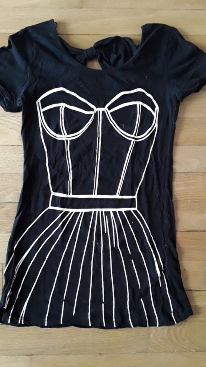 T-Shirt imprimé corset