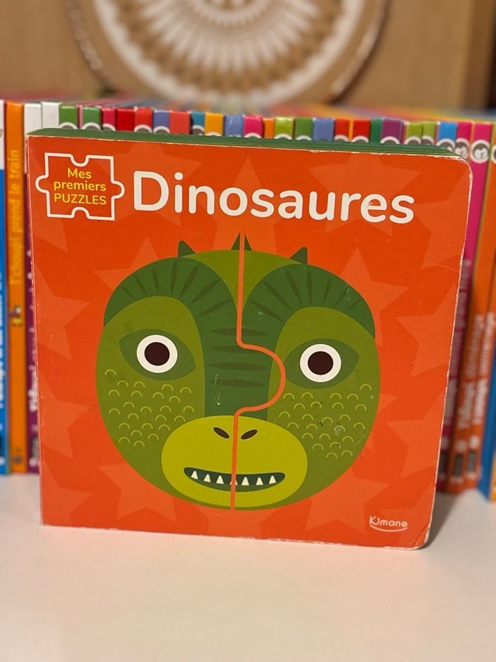 Livre bébé Mes premiers puzzle dinosaures - photo numéro 1