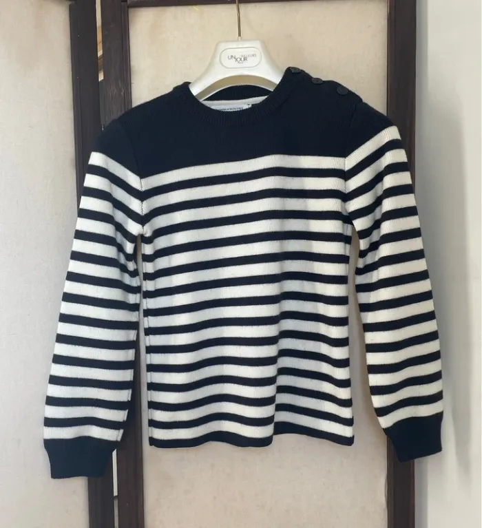 Pull marinière chaud et épais