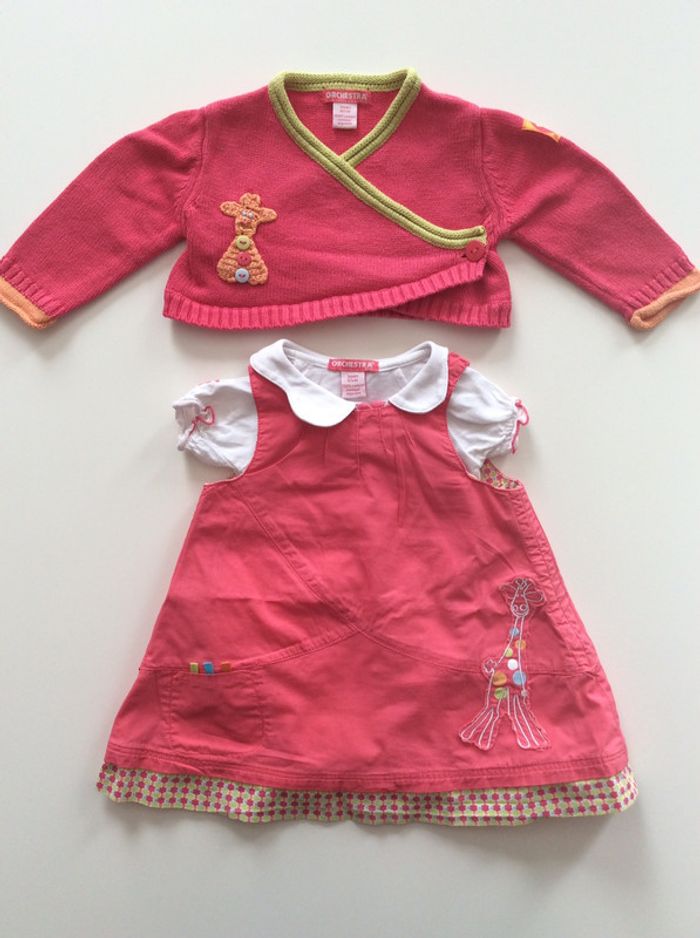 Ensemble robe, body, gilet