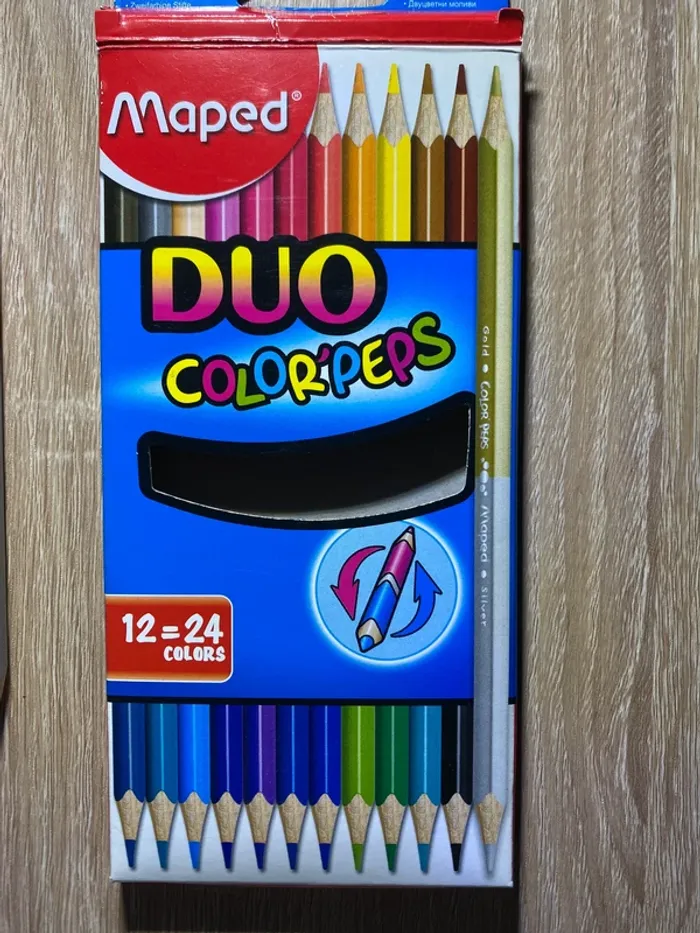 Crayons de couleurs bicolores - photo numéro 2