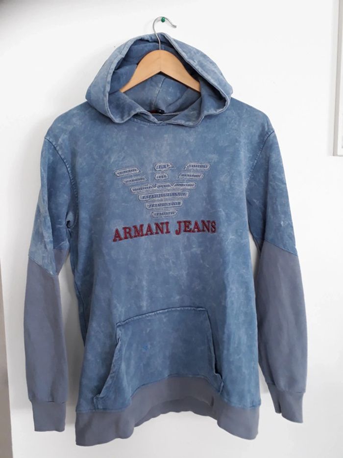 Pull/Sweat à capuche Vintage 90s Emporio Armani Taille S🛍🌿 - photo numéro 2