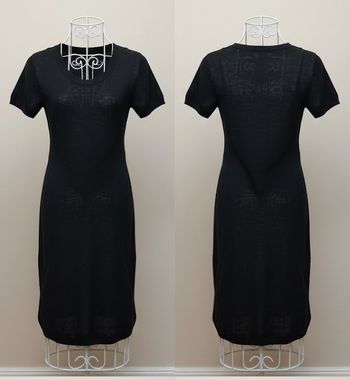 Robe noire droite In Extenso - Taille 34/36 (XS/S) - Manches courtes