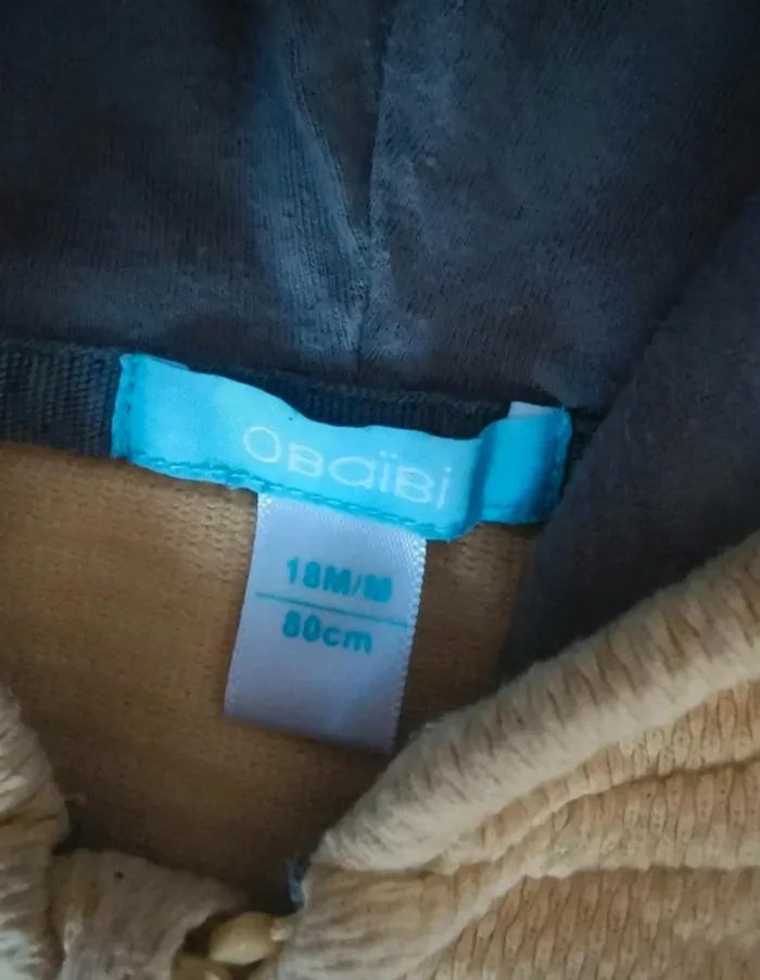 Gilet zippé motif lion tricot - photo numéro 3