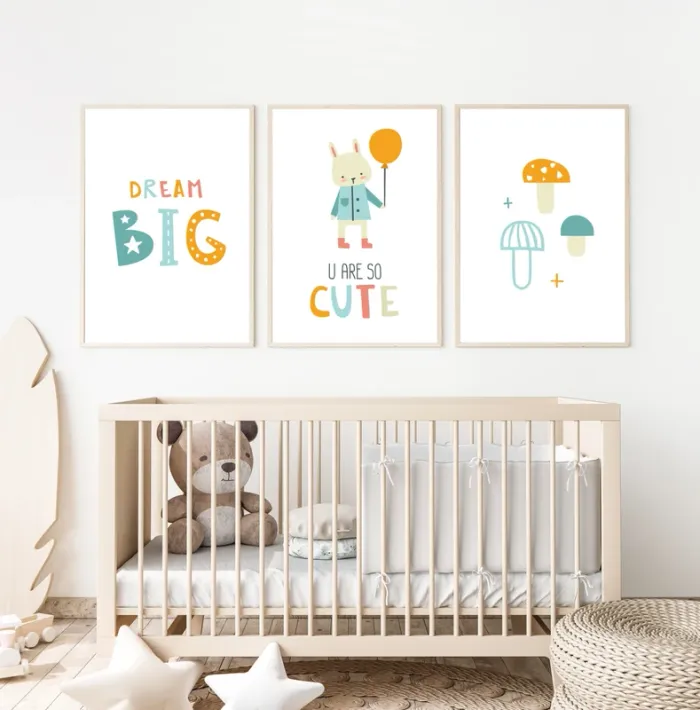 Affiches “Dream Big & Cute Vibes” pour chambre enfant - photo numéro 3