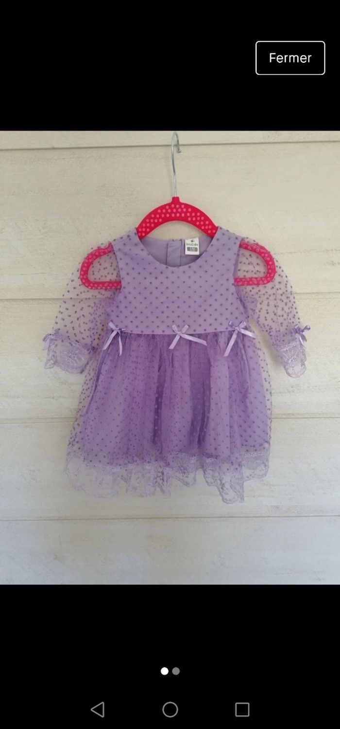 Robe en dentelle 1 à 3 mois - photo numéro 1