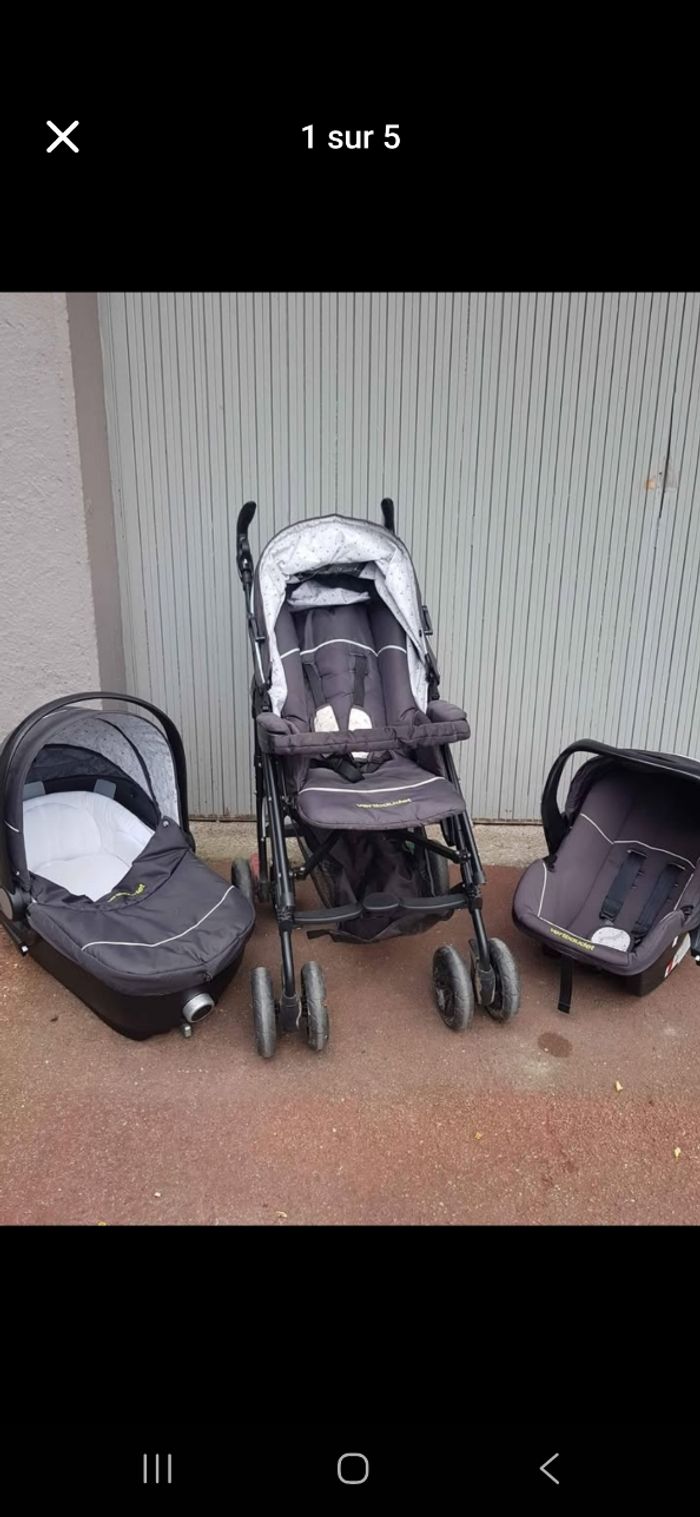 Poussette trio Verbaudet