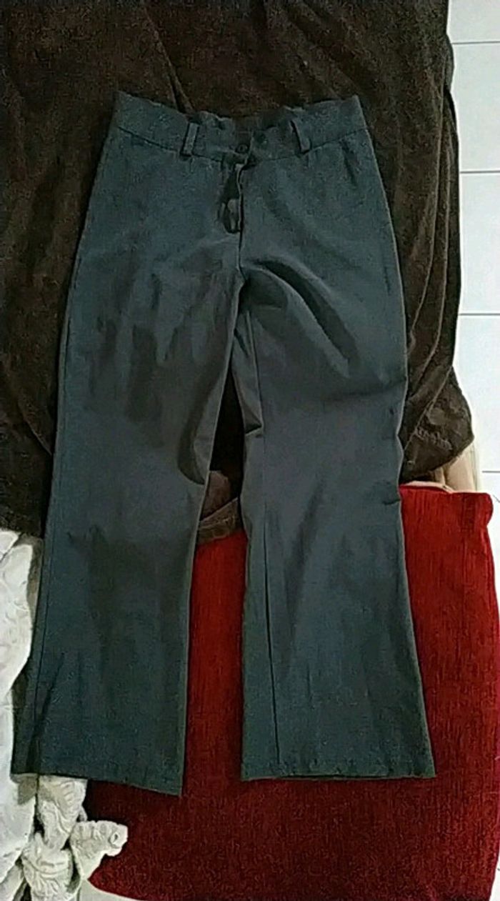 Pantalon chic gris fabriqué en France