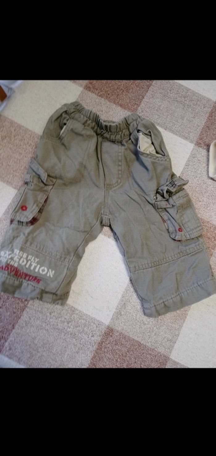 Pantalon 6 mois kaki doublé