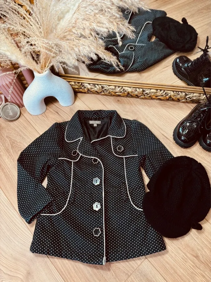 Taille 3 ans trench et bonnet fille Extenso noir 🌹
