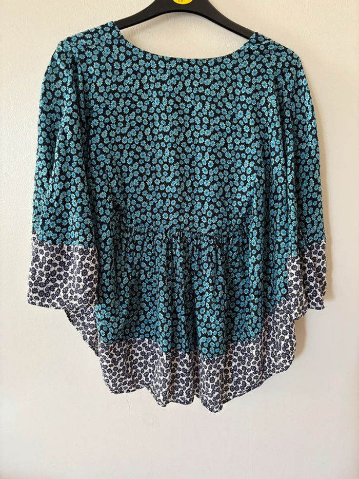 Blouse bleu Zara - photo numéro 4