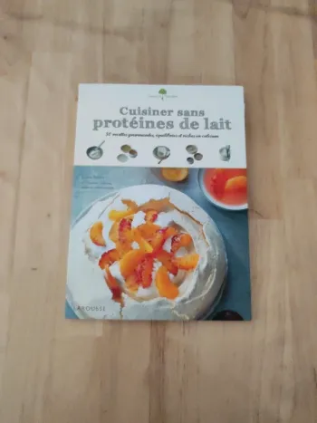 Livre "cuisiner sans protéines de lait"