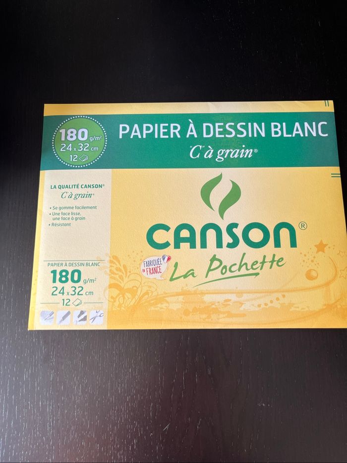 Papier à dessin blanc Canson